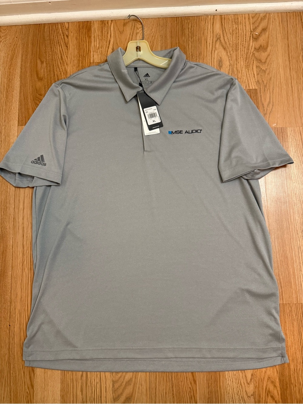 New Adidas Gray Performance Polo XL